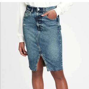 BRAND NEW black Denim Pencil Skirt